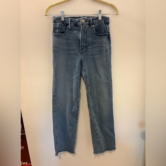 Good American GOOD LEGS STRAIGHT JEANS- Blue449, Size 4 - Picture 5 of 10
